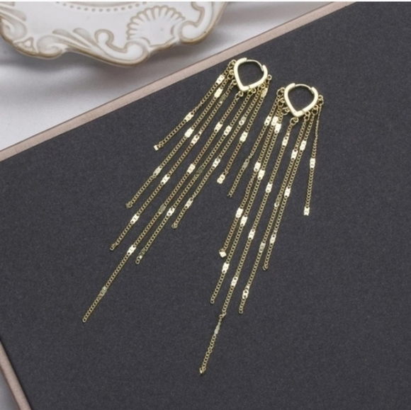 🍒 925 Chandelier Dangling Earrings - Picture 3 of 14